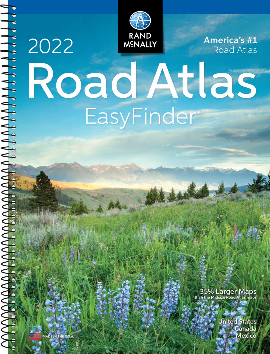 Rand McNally 2022 EasyFinder Midsize Road Atlas (Rand McNally Road Atlas Midsize Easy Finder)
